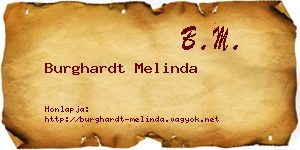 Burghardt Melinda névjegykártya